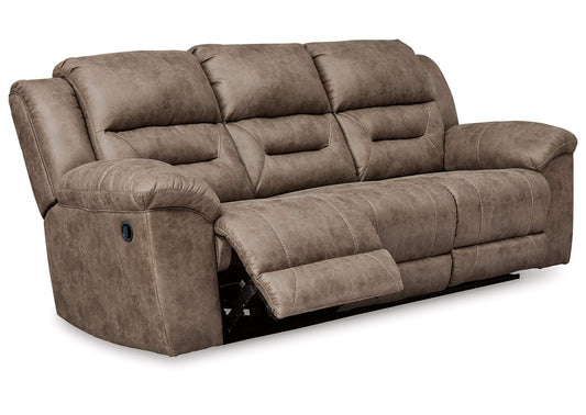 Stoneland Manual Reclining Sofa and Loveseat Set