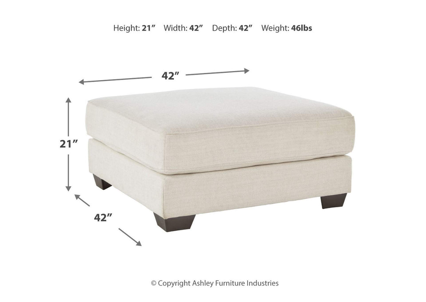 Lerenza Oversized Accent Ottoman