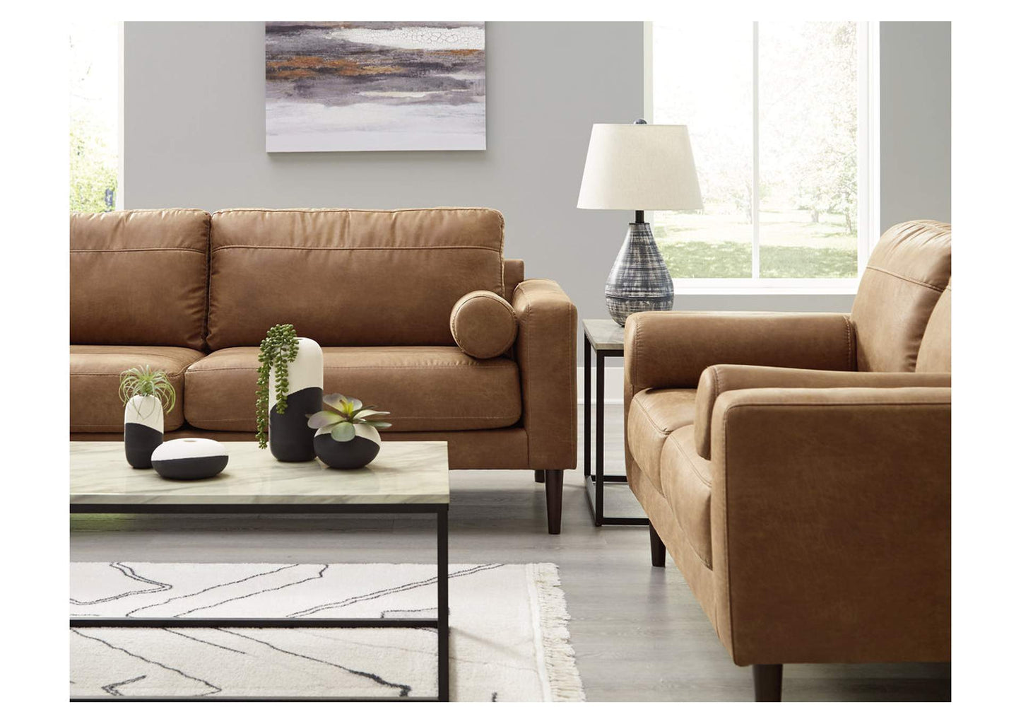 Telora Sofa and Loveseat