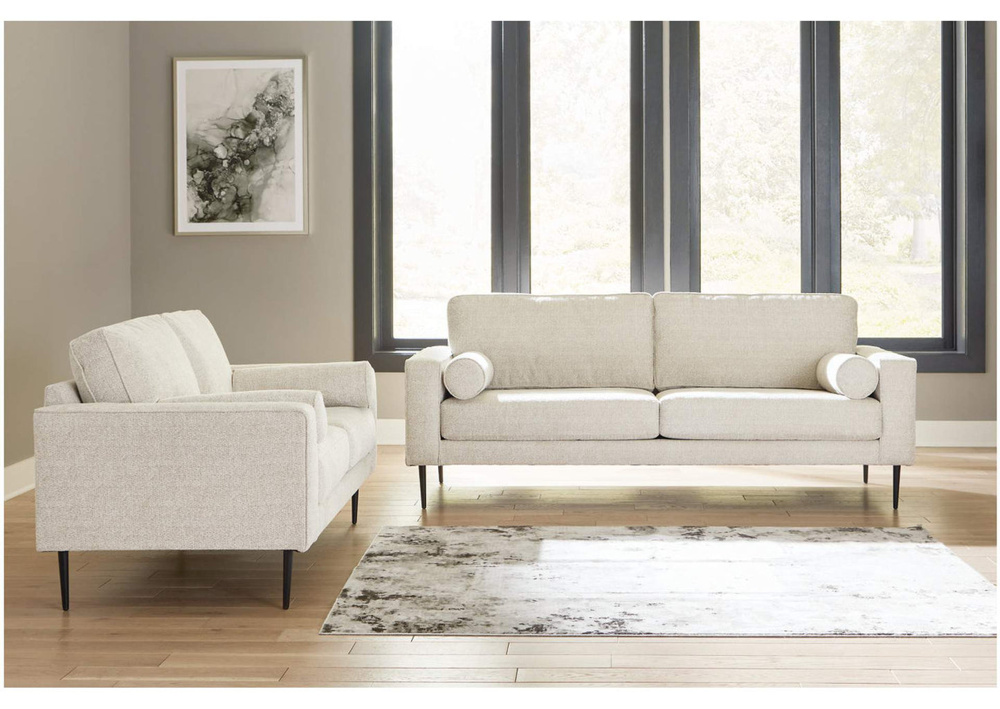 Hazela Sofa, Loveseat, Chair and Ottoman