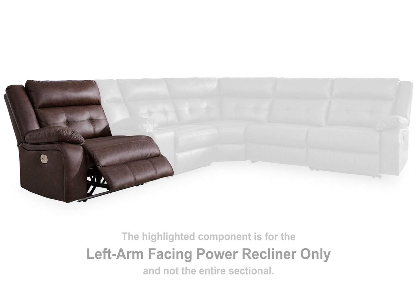 Punch Up 3-Piece Power Reclining Sectional Loveseat with Console