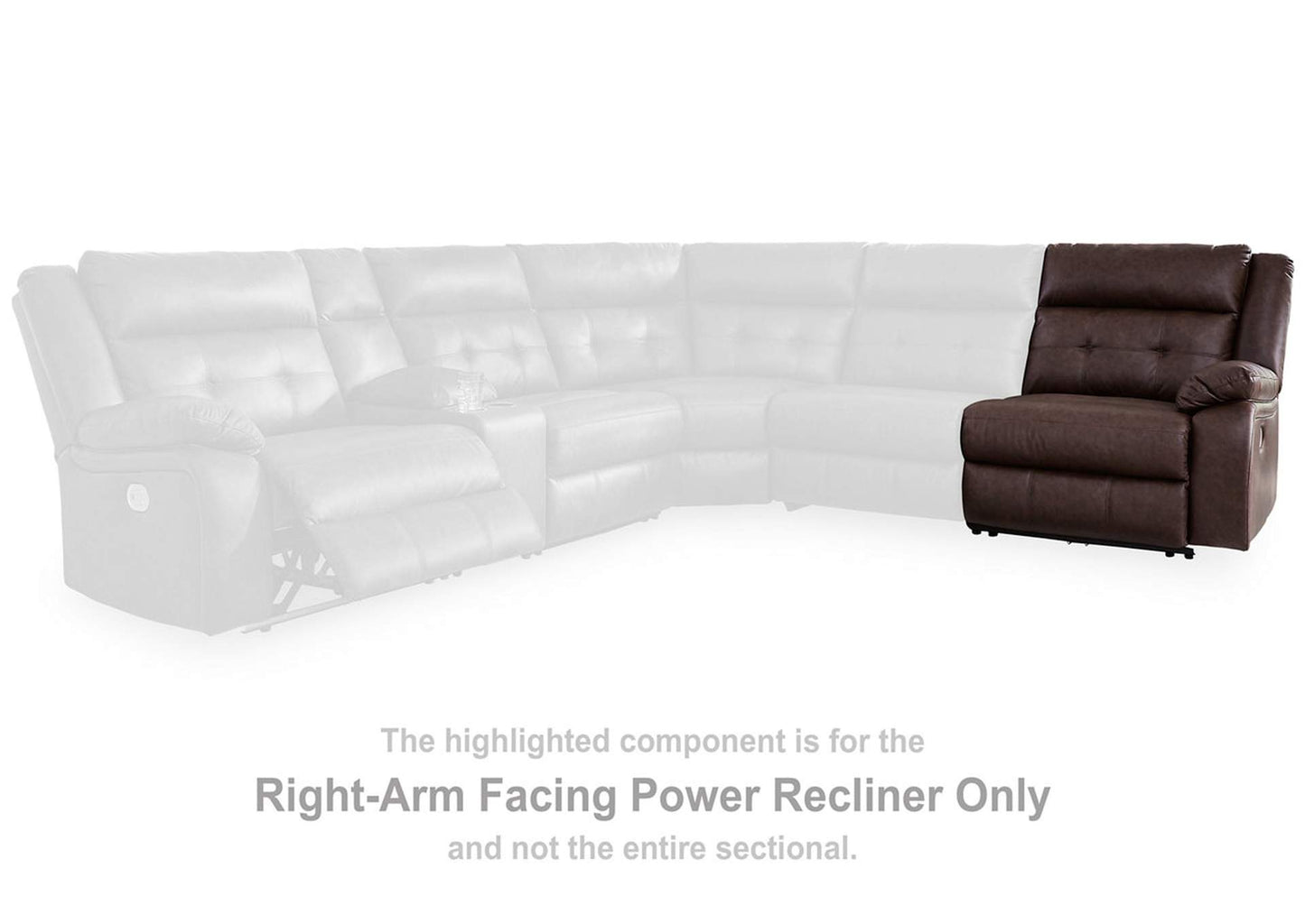 Punch Up 3-Piece Power Reclining Sectional Loveseat with Console