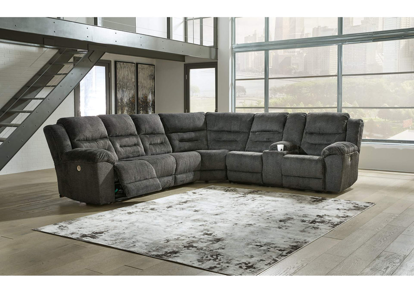 Nettington 4-Piece Power Reclining Sectional