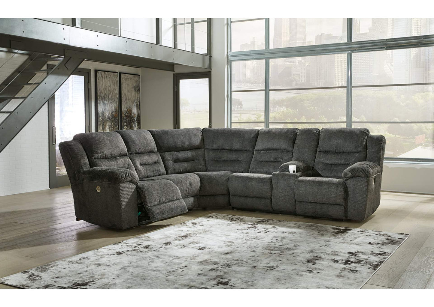 Nettington 3-Piece Power Reclining Sectional