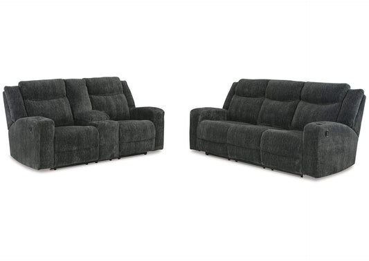 Martinglenn Manual Reclining Sofa and Loveseat