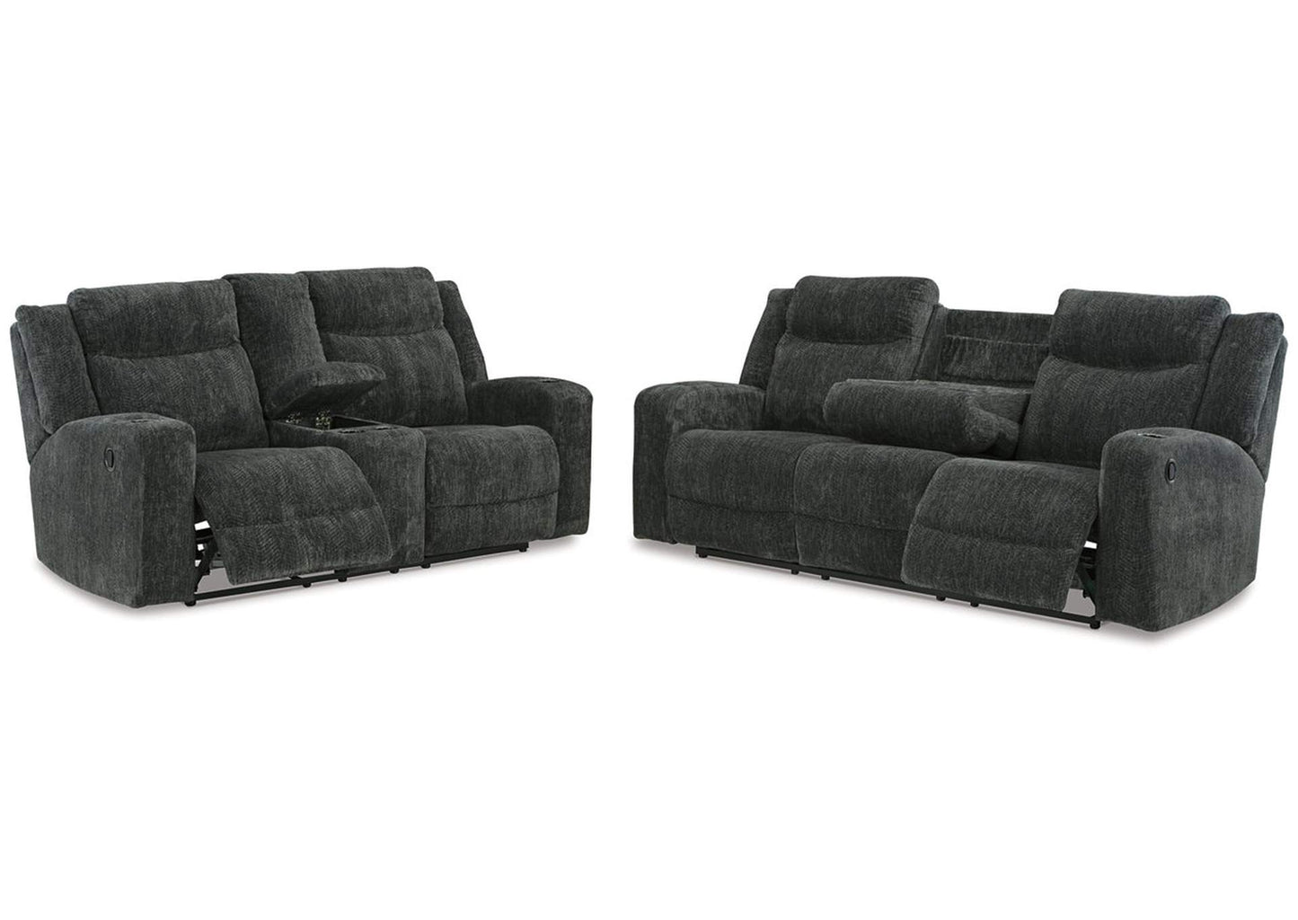 Martinglenn Manual Reclining Sofa and Loveseat