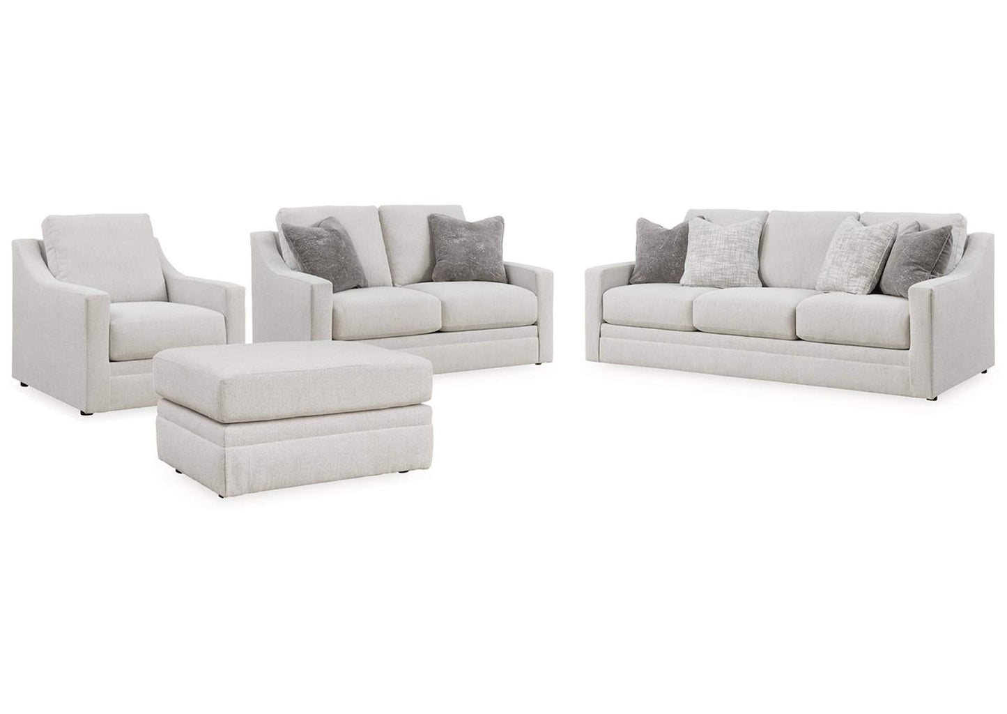 Maitelynn Sofa, Loveseat, Chair and Ottoman