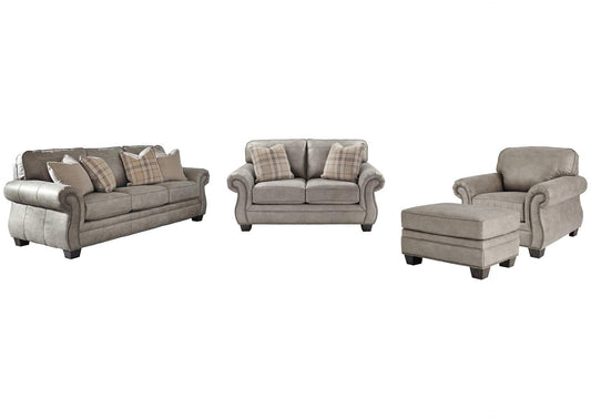 Olsberg Sofa, Loveseat, Chair and Ottoman