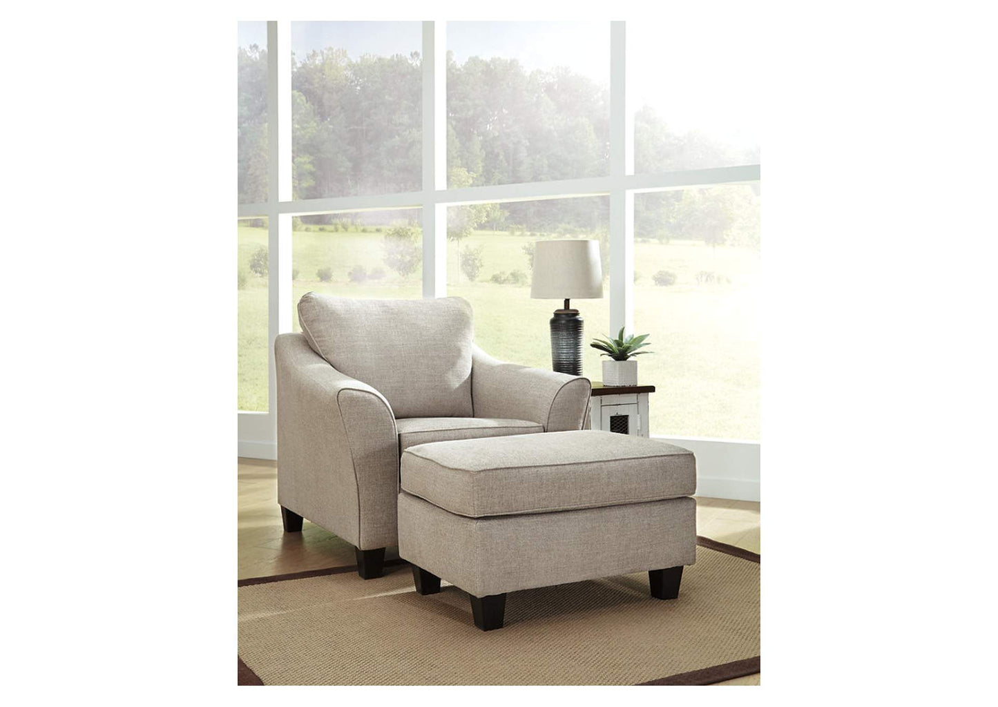 Abney Chair and Ottoman