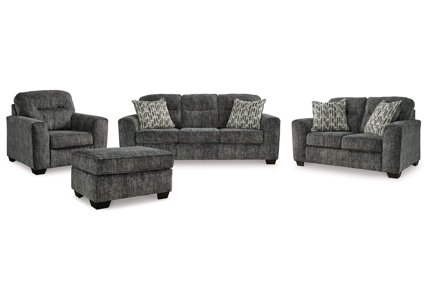 Lonoke Sofa, Loveseat, Chair and Ottoman