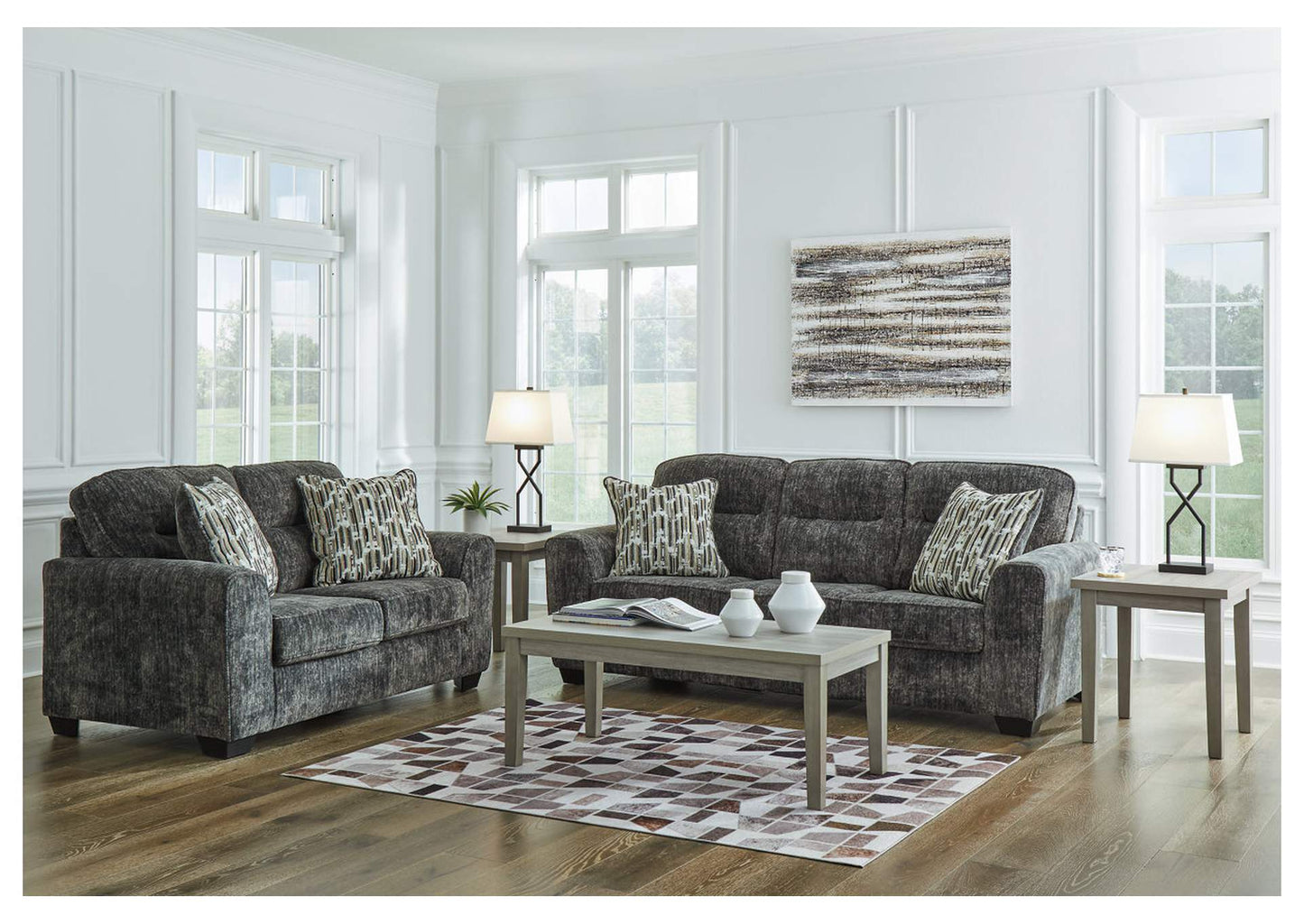 Lonoke Sofa and Loveseat