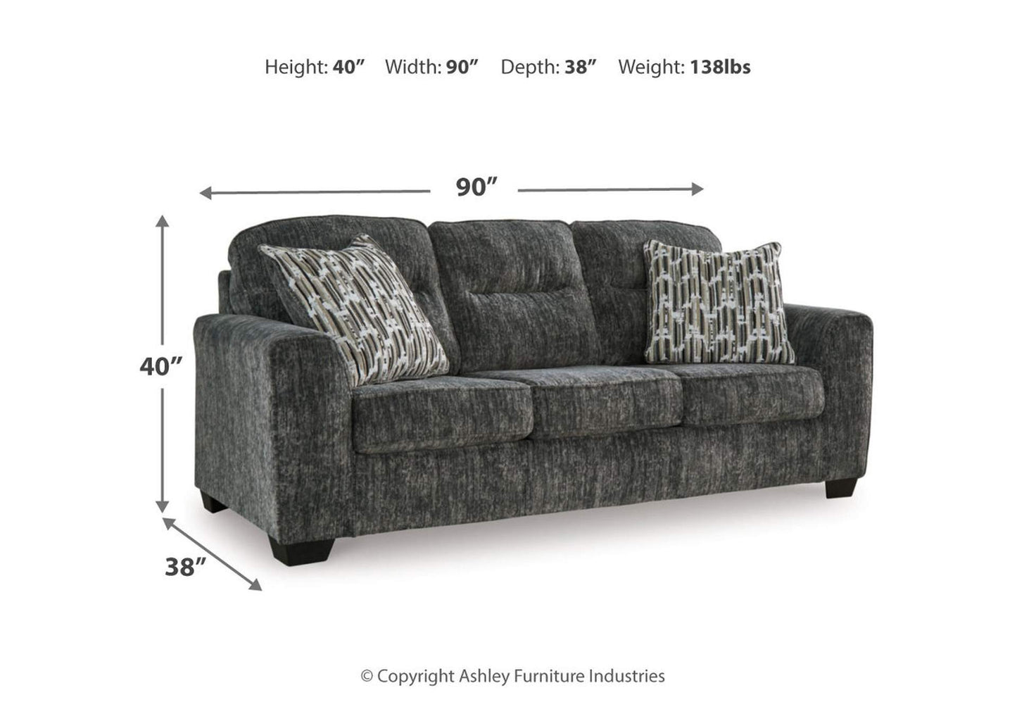 Lonoke Sofa, Loveseat, Chair and Ottoman