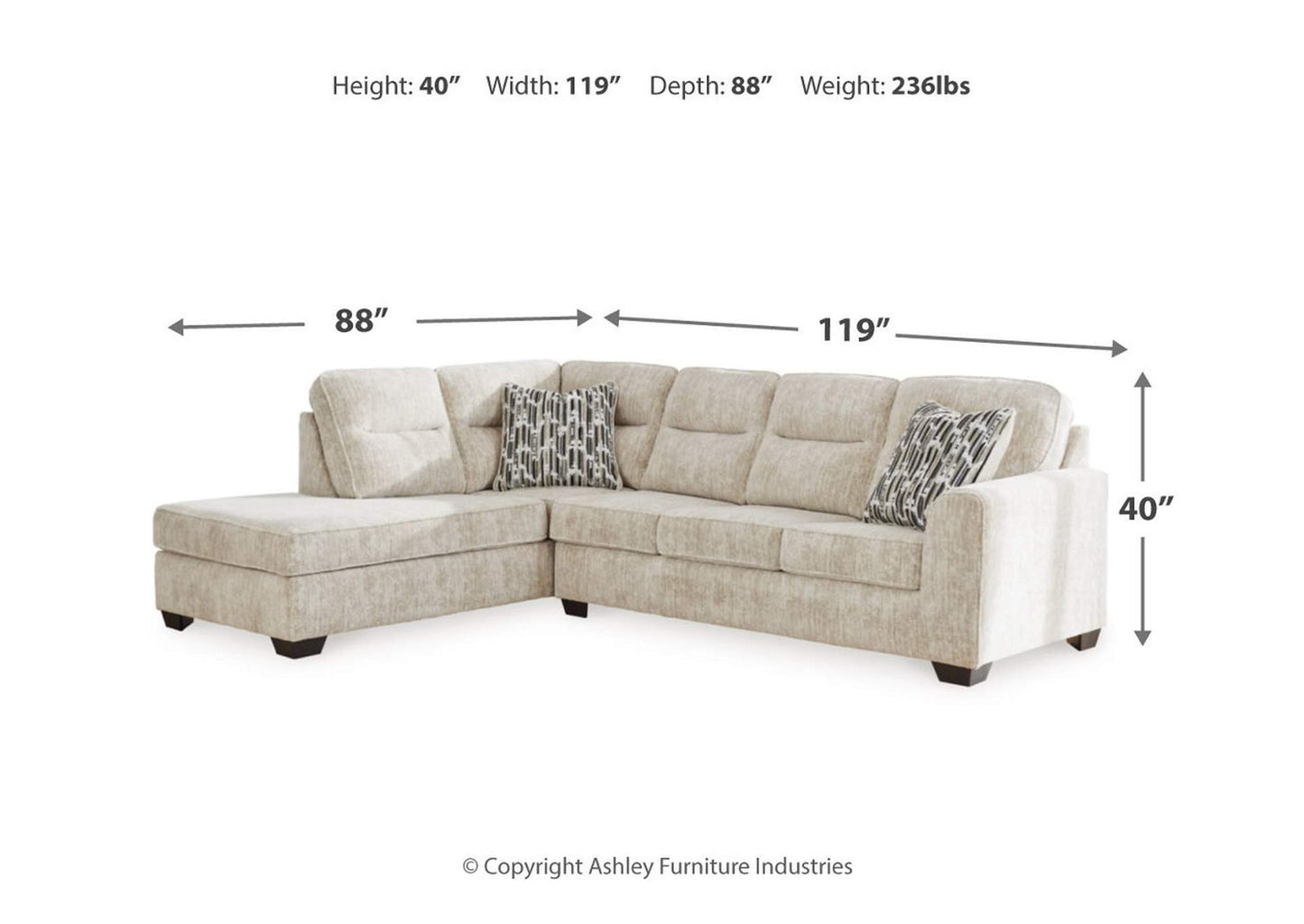 Lonoke 2-Piece Sectional with Chaise