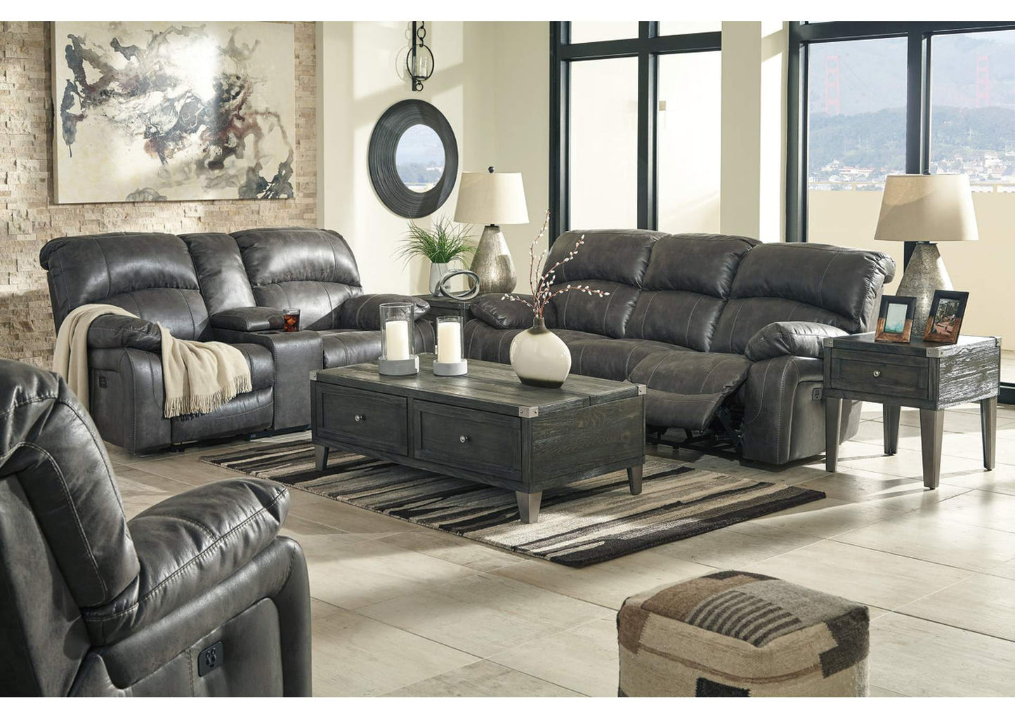 Dunwell Dual Power Reclining Sofa, Loveseat and Recliner Set