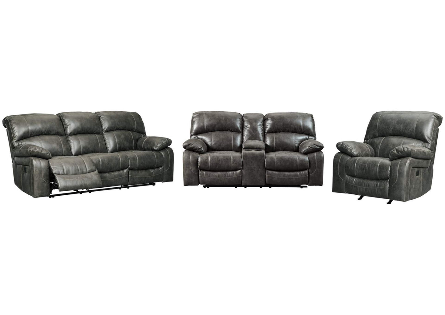 Dunwell Dual Power Reclining Sofa, Loveseat and Recliner Set