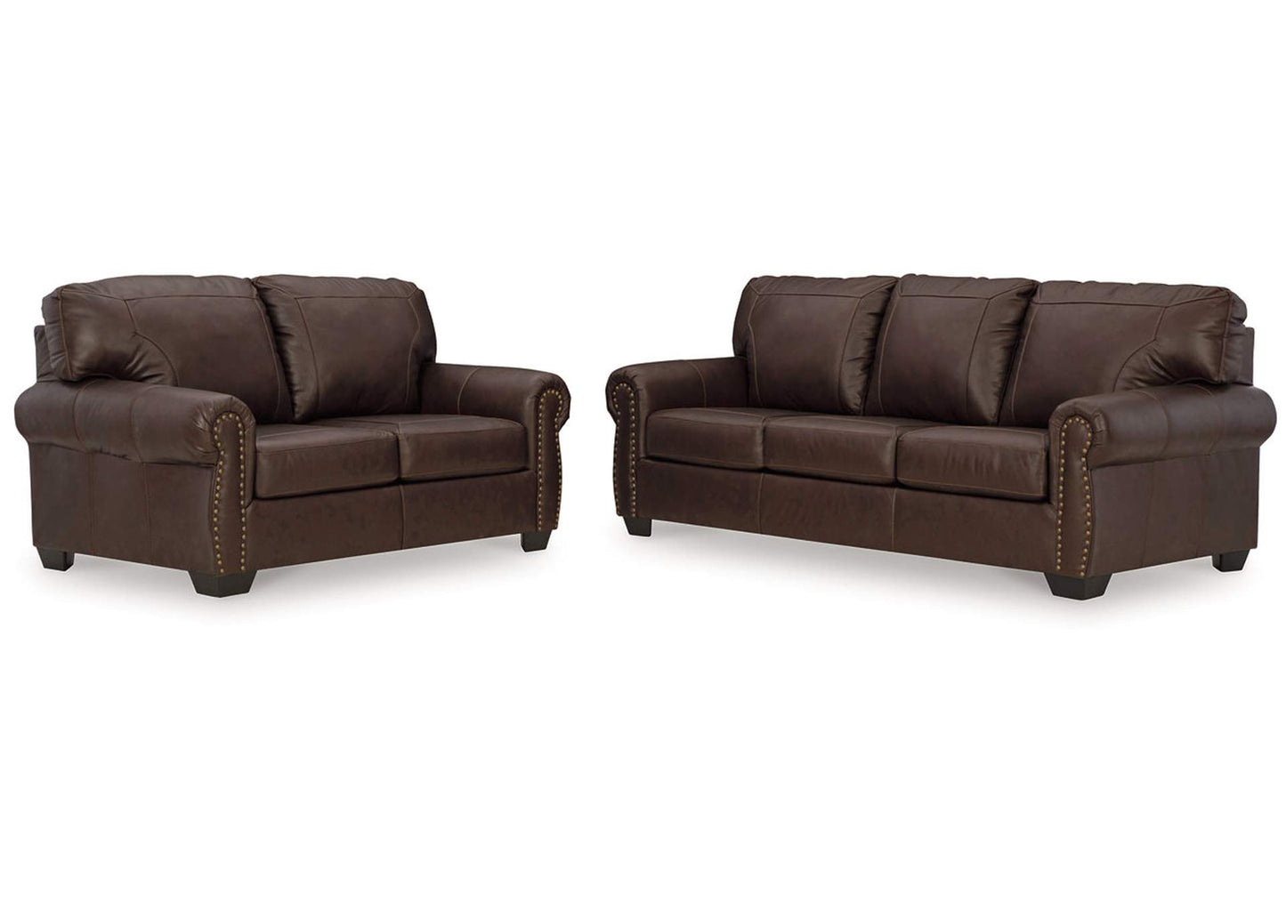 Colleton Leather Sofa and Loveseat