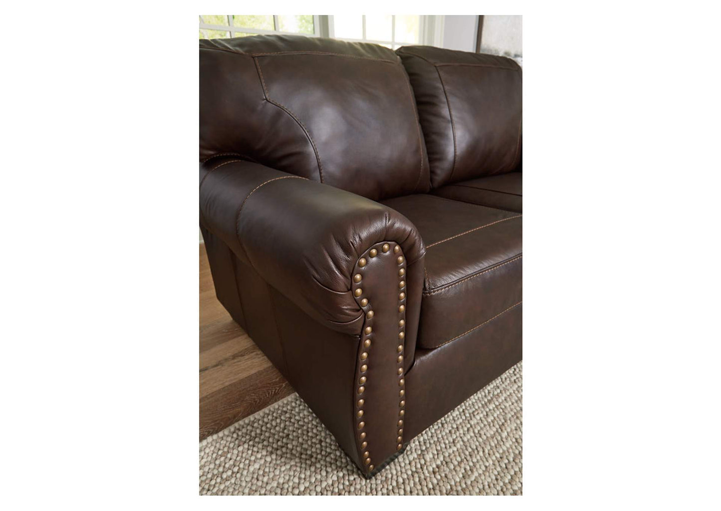 Colleton Leather Sofa and Loveseat