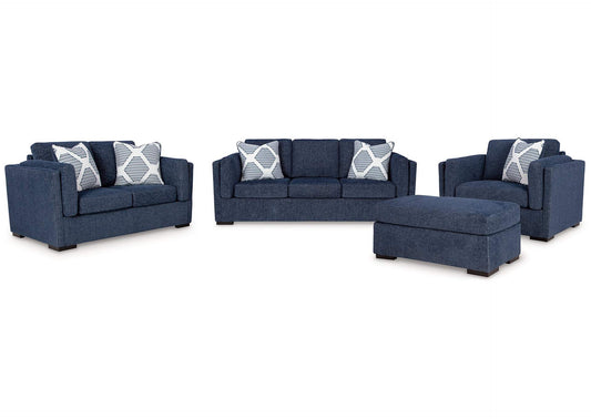 Evansley Sofa, Loveseat, Chair and Ottoman