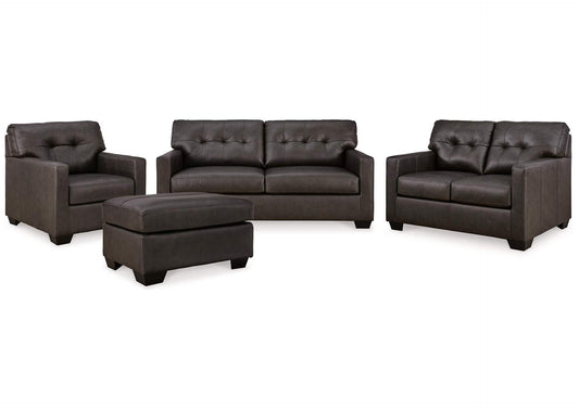 Belziani Sofa, Loveseat, Chair and Ottoman