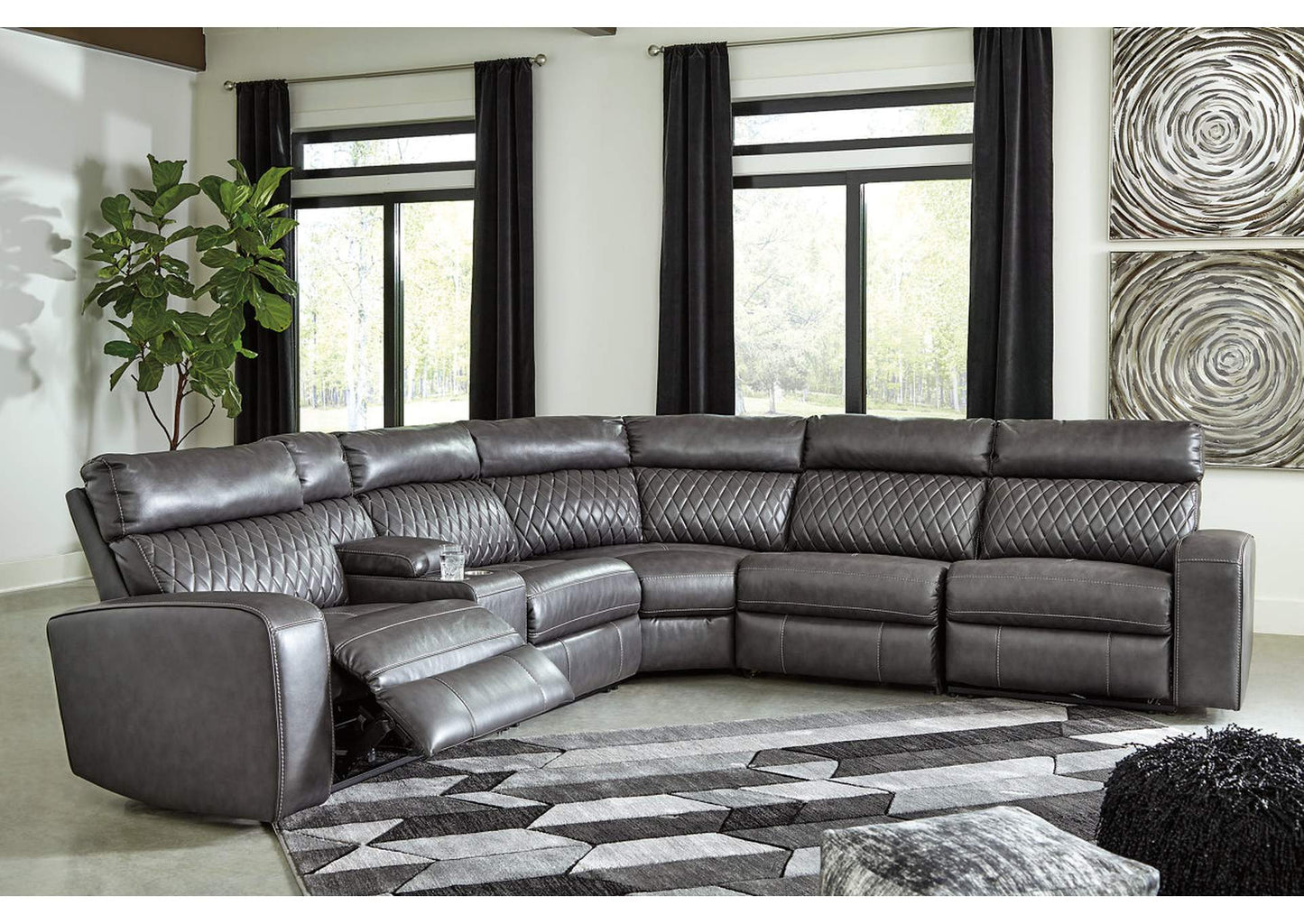 Samperstone 6-Piece Power Reclining Sectional