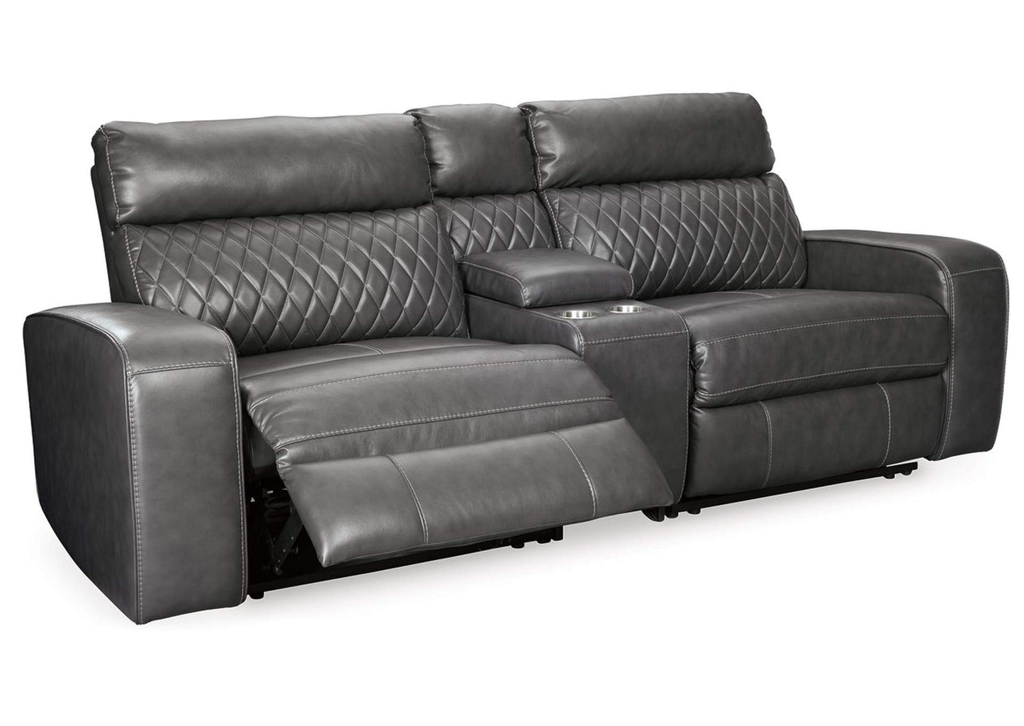 Samperstone 3-Piece Power Reclining Sectional Loveseat