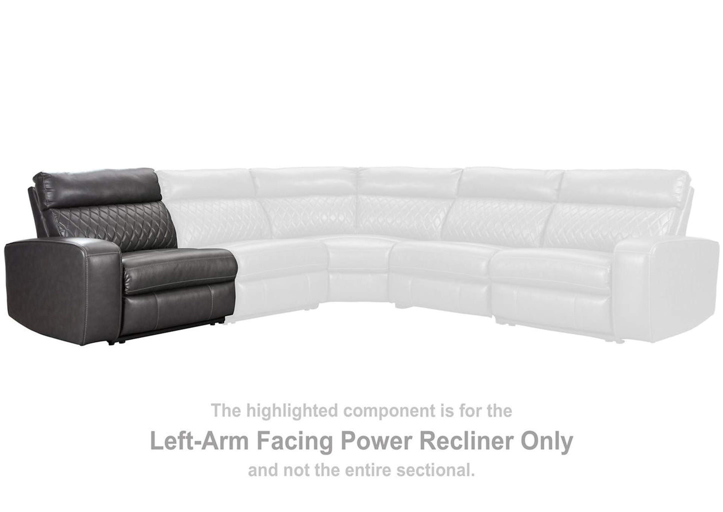 Samperstone 2-Piece Power Reclining Sectional Loveseat