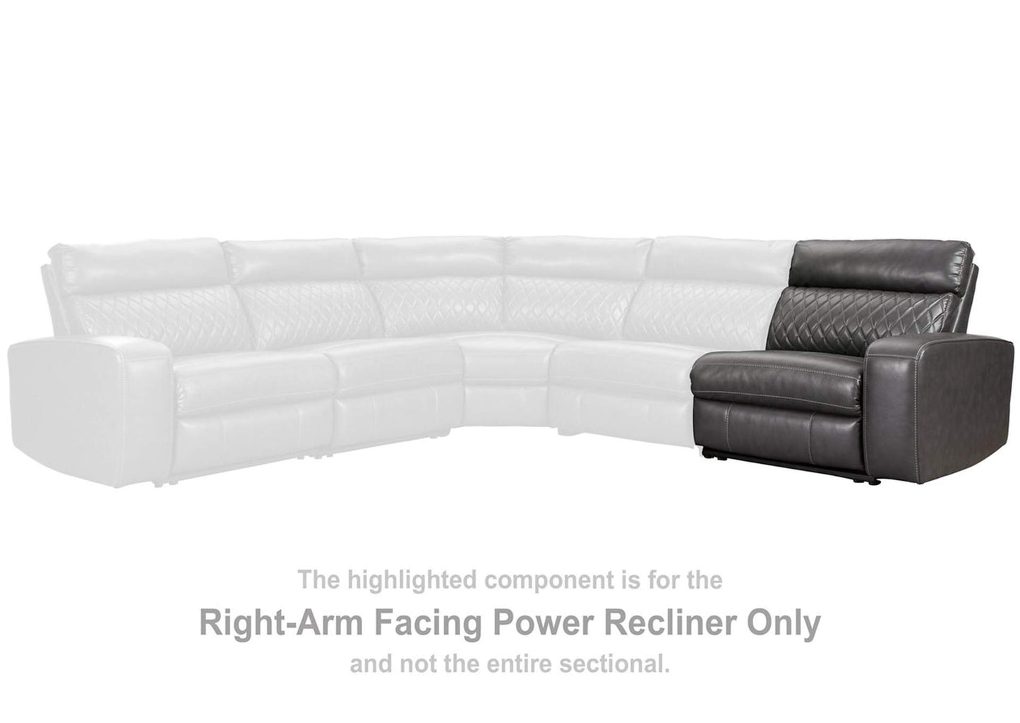 Samperstone 5-Piece Power Reclining Sectional