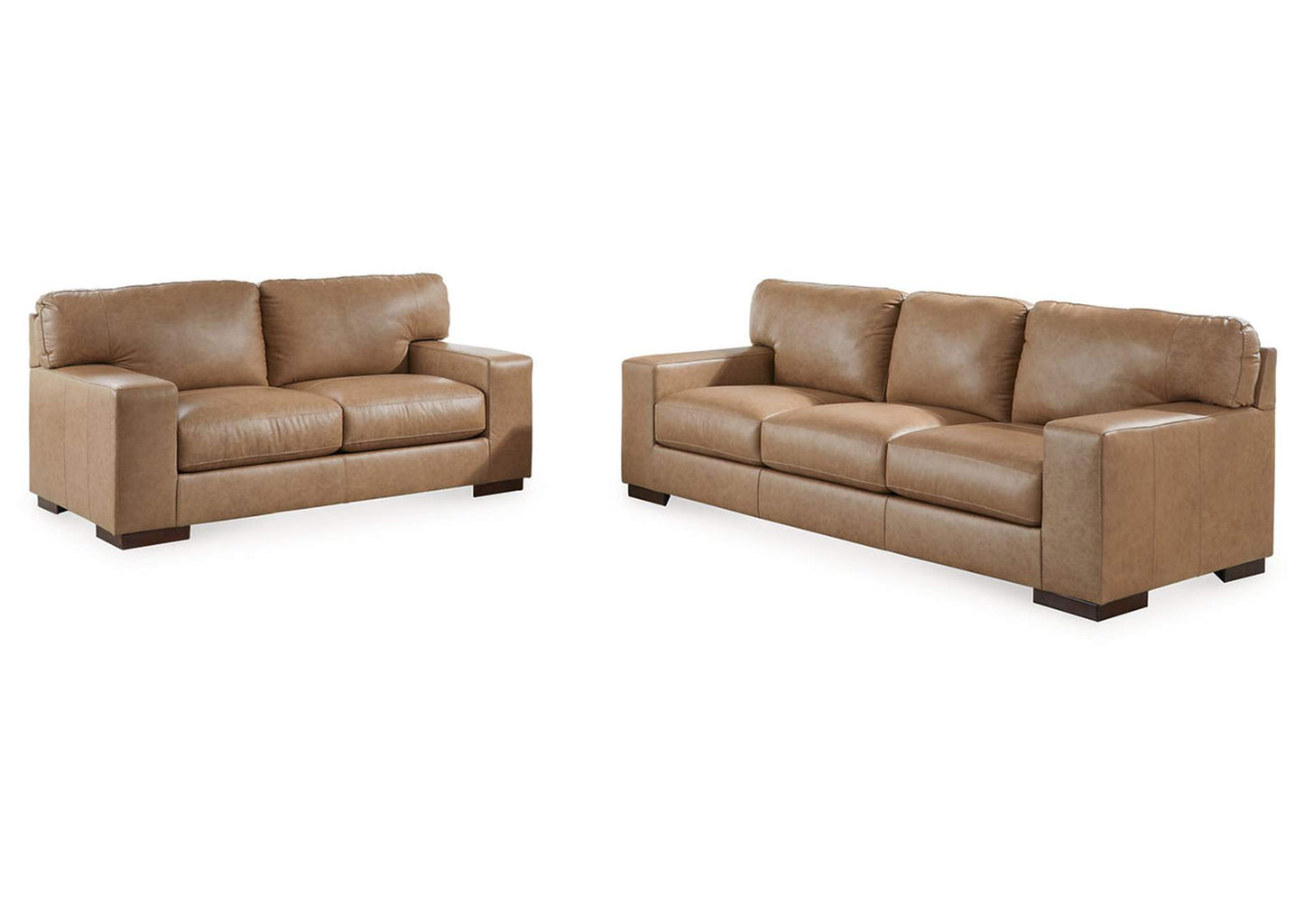 Lombardia Leather Sofa and Loveseat