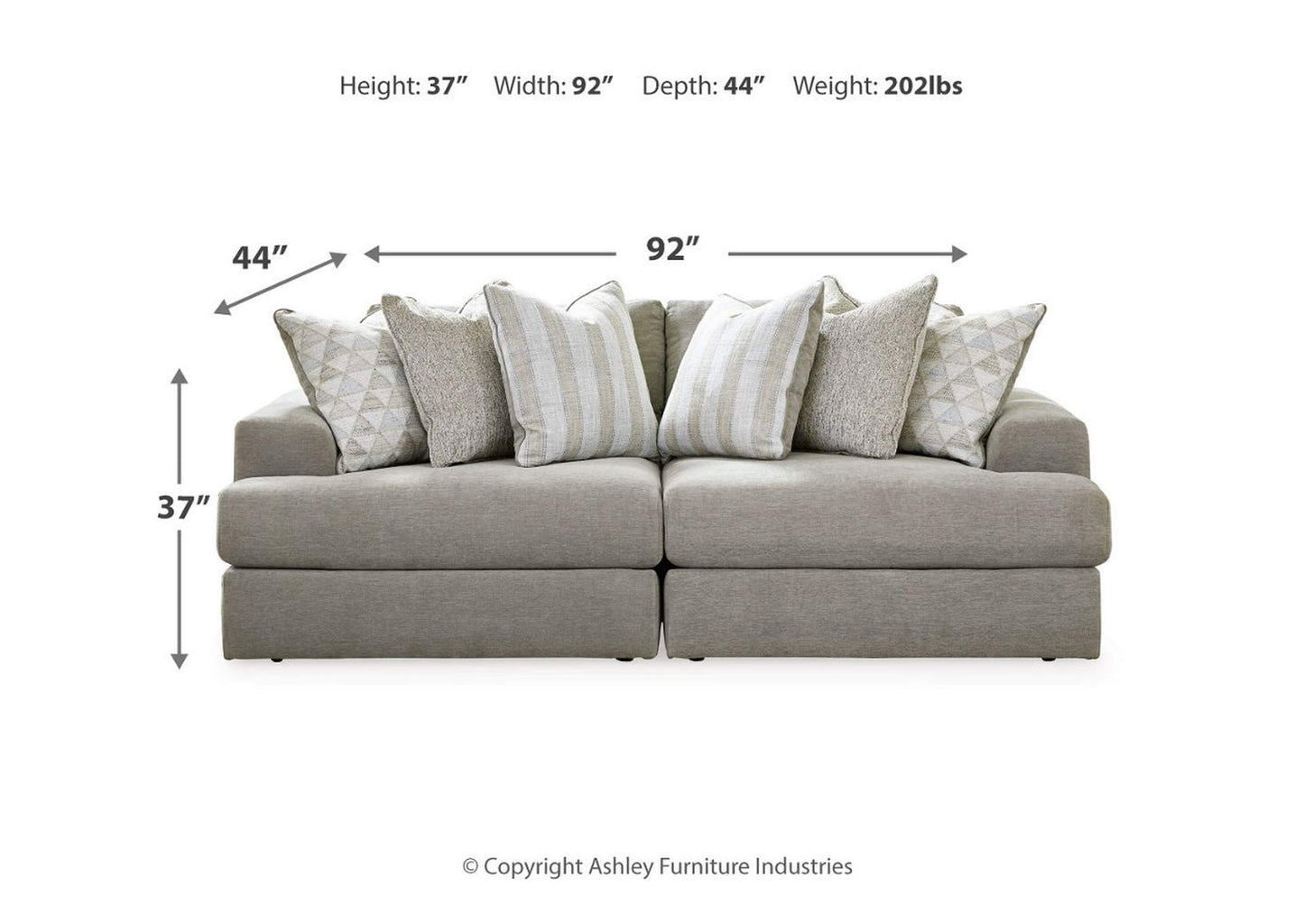 Avaliyah 2-Piece Sectional Loveseat