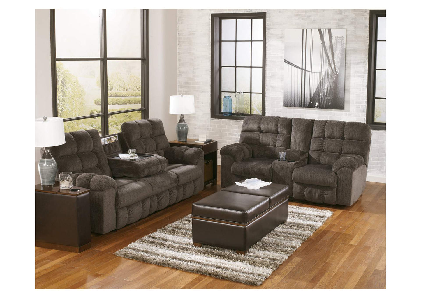 Acieona Reclining Loveseat with Console