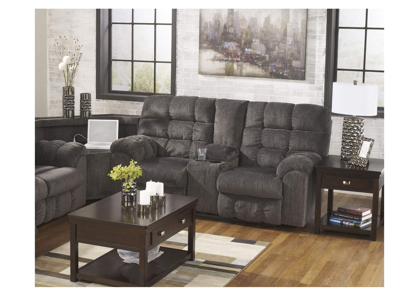 Acieona Manual Reclining Sofa, Loveseat and Recliner Set