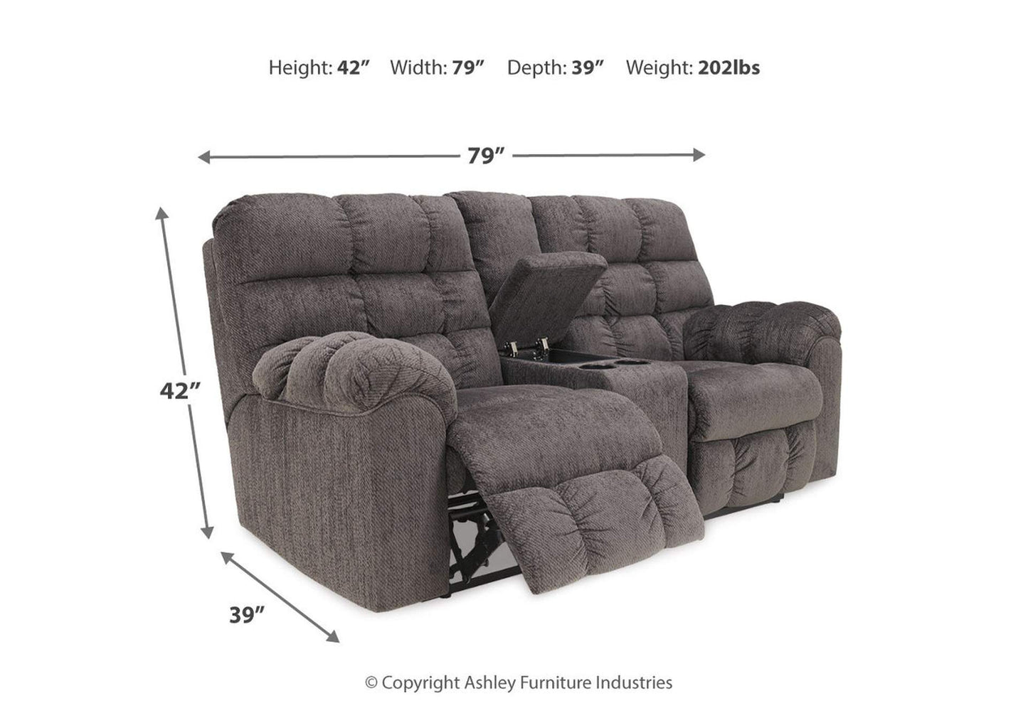 Acieona Manual Reclining Sofa, Loveseat and Recliner Set