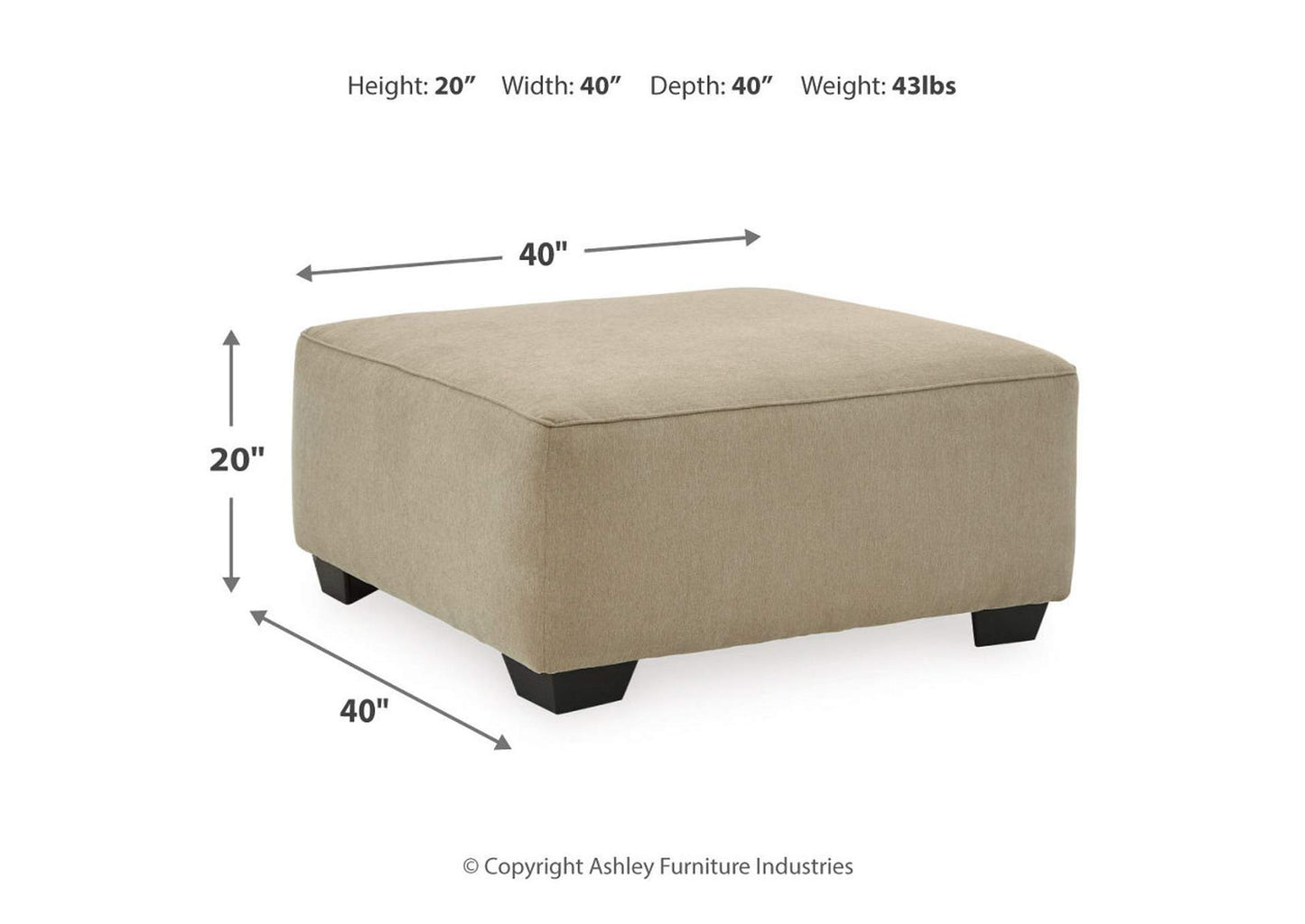 Lucina Oversized Accent Ottoman