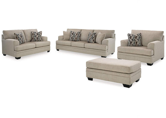 Stonemeade Sofa, Loveseat, Chair and Ottoman