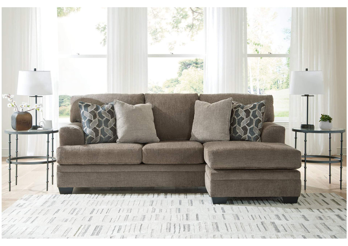 Stonemeade Sofa Chaise, Chair, and Ottoman