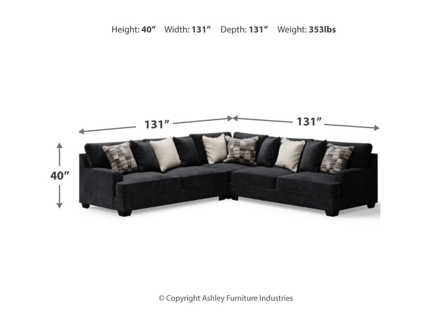 Lavernett 3-Piece Sectional