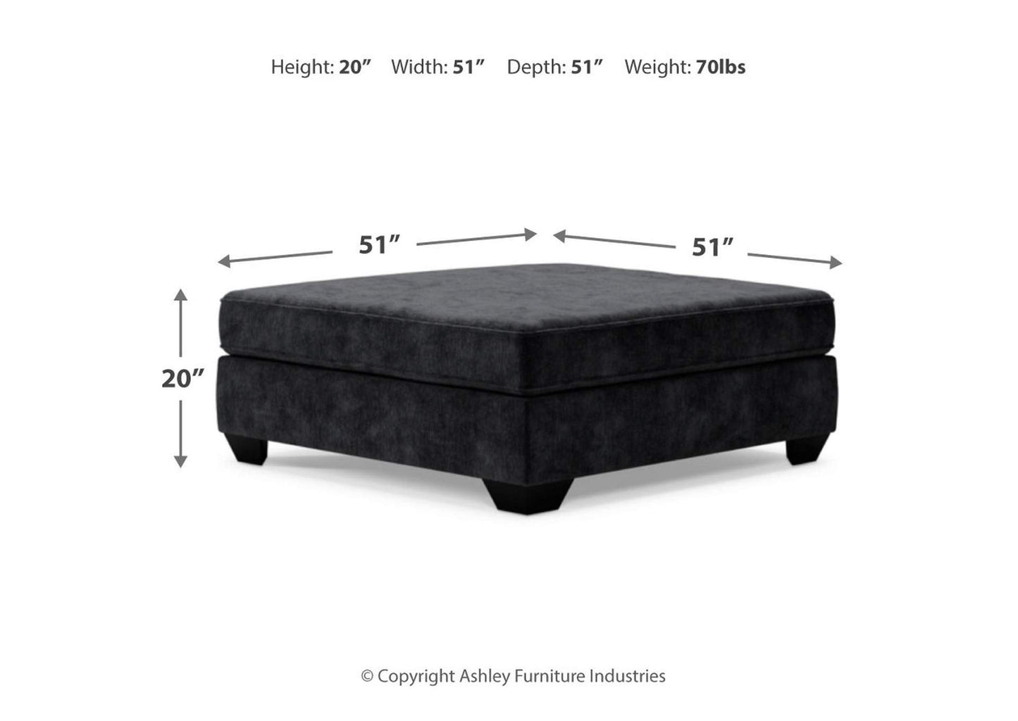 Lavernett Oversized Accent Ottoman