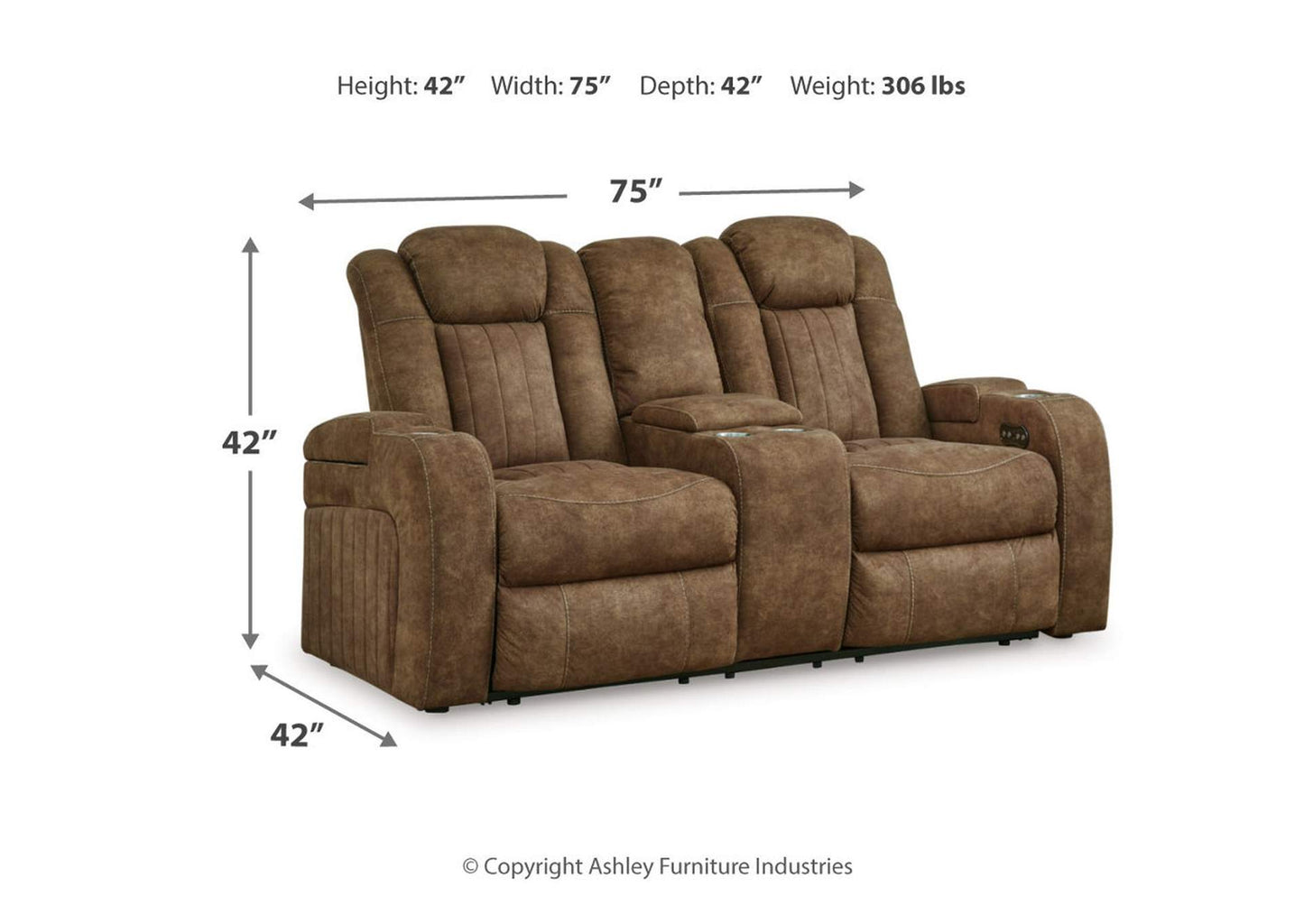 Wolfridge Power Reclining Loveseat