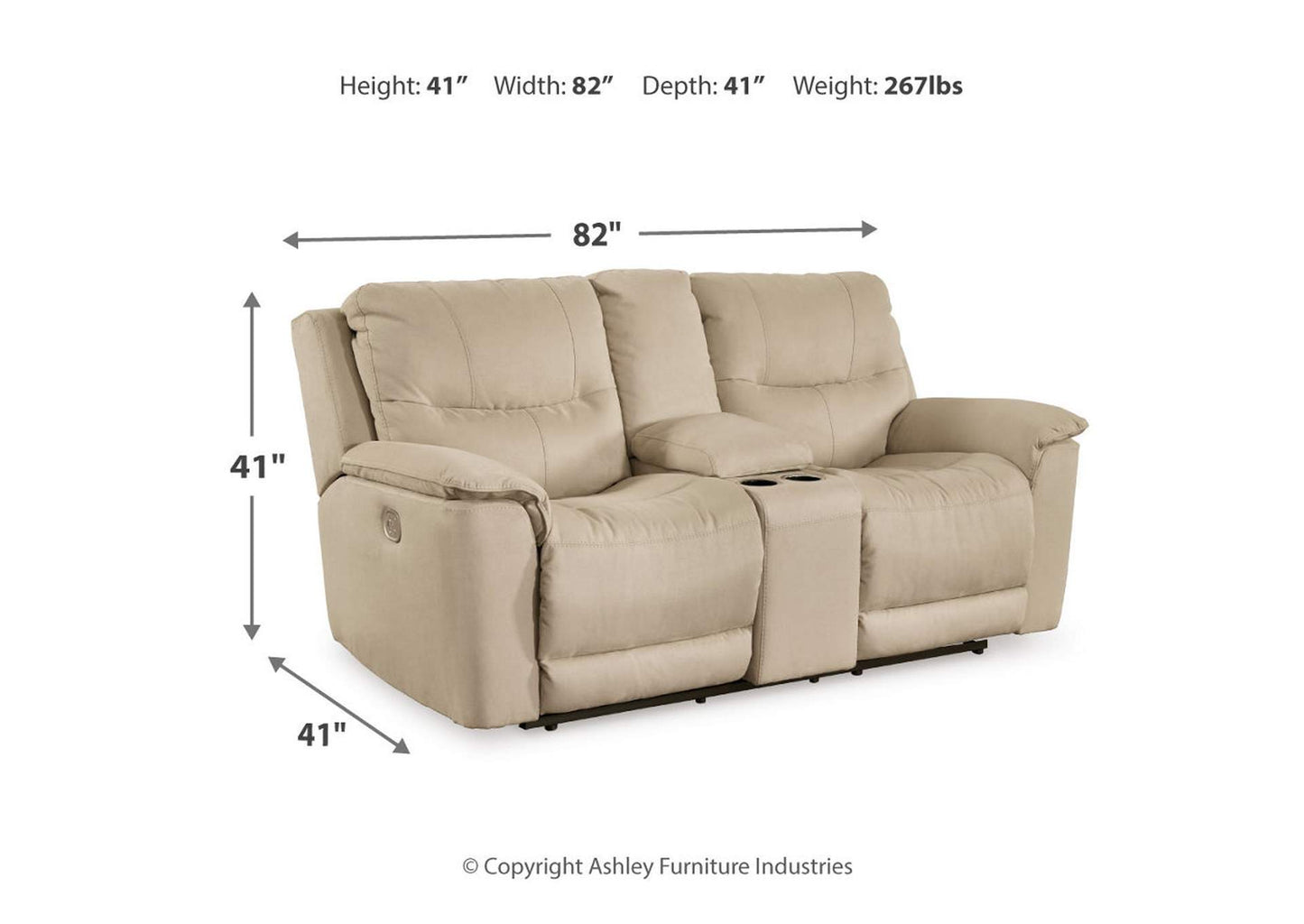 Next-Gen Gaucho Power Reclining Loveseat with Console