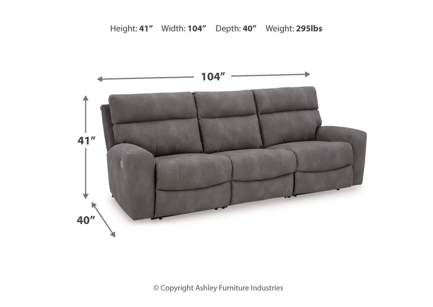 Next-Gen DuraPella 3-Piece Power Reclining Sectional Sofa