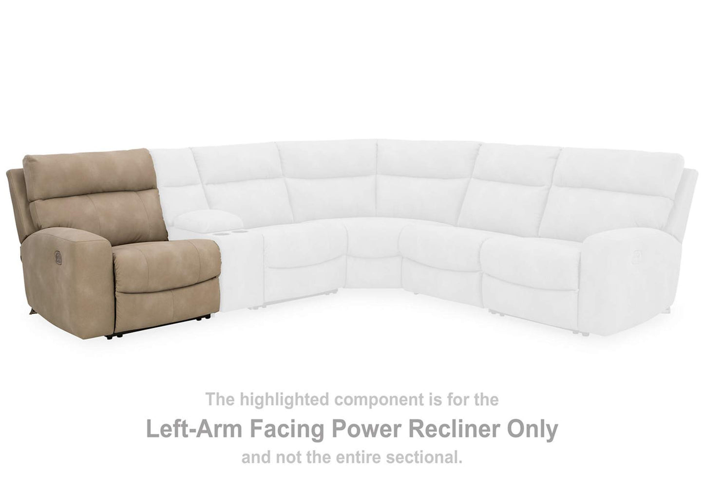 Next-Gen DuraPella 3-Piece Power Reclining Sectional Loveseat with Console