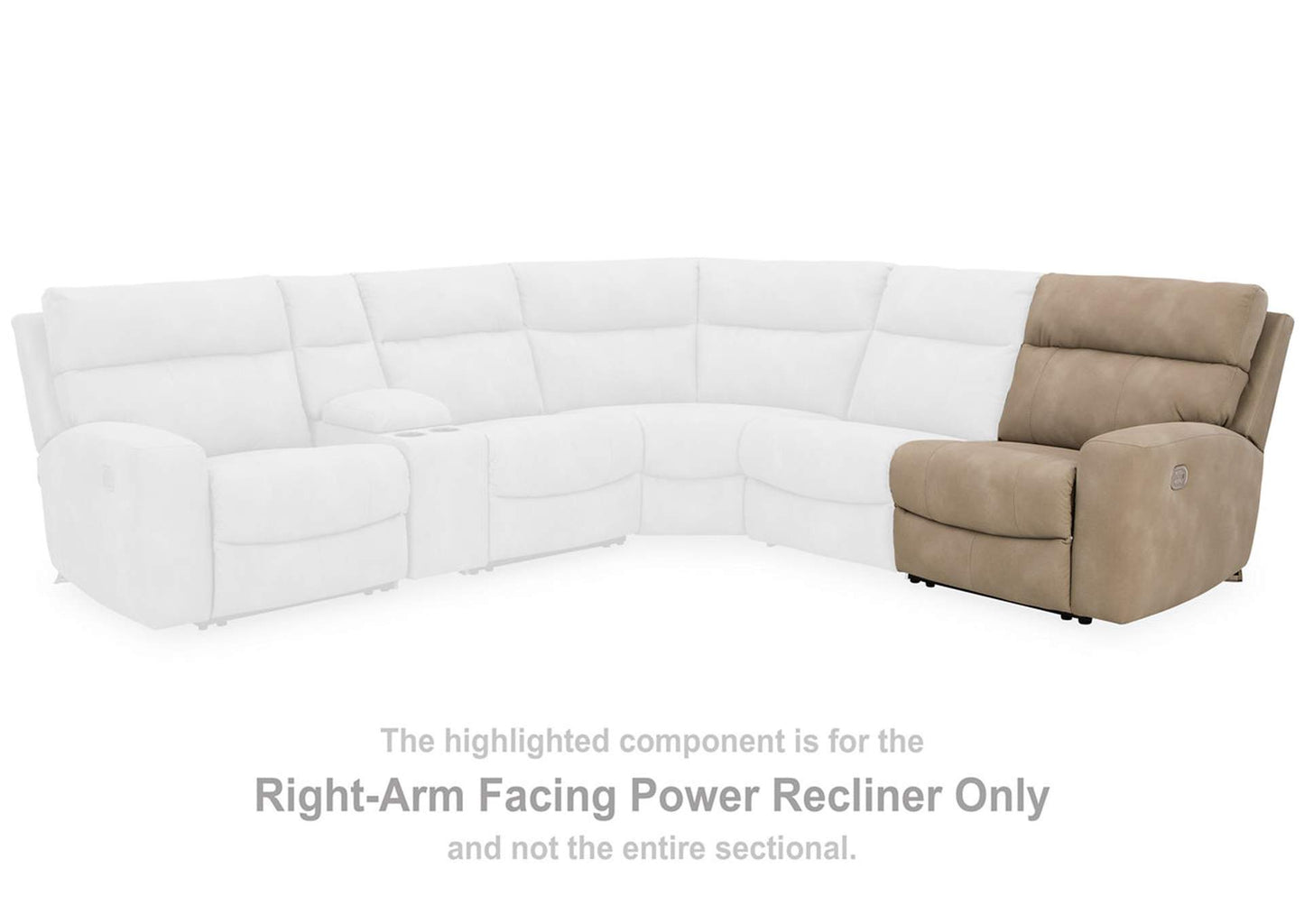 Next-Gen DuraPella 3-Piece Power Reclining Sectional Loveseat with Console