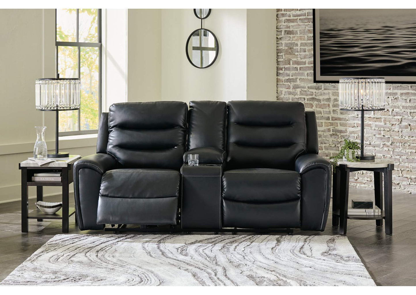 Warlin Power Reclining Loveseat with Console