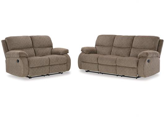 Scranto Manual Reclining Sofa and Loveseat