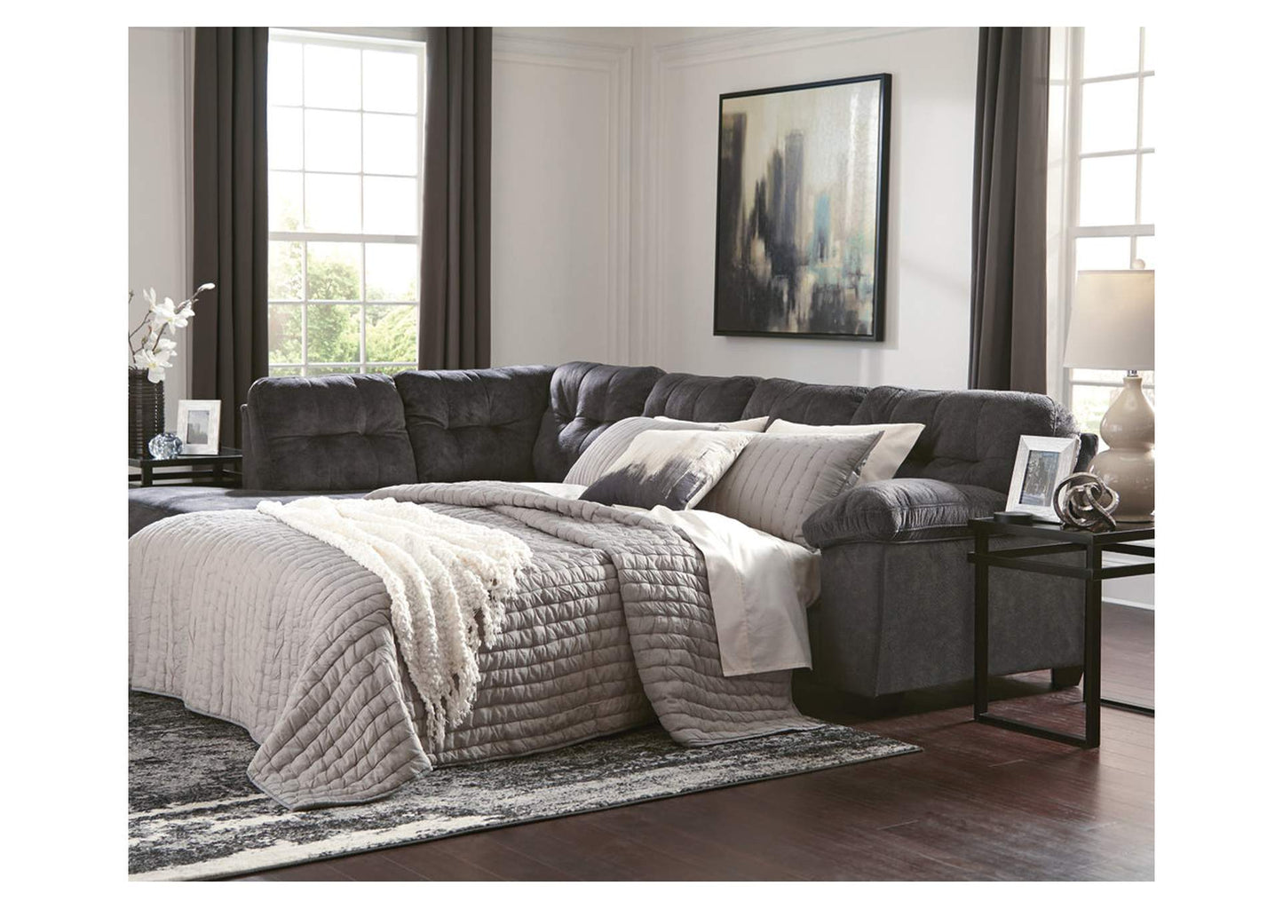 Accrington Sleeper 2-Piece Sectional with Ottoman