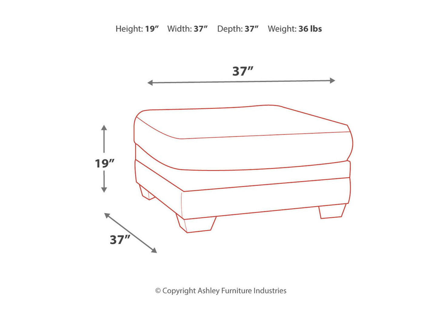 Tracling Oversized Ottoman