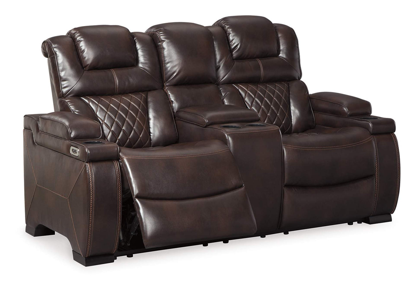 Warnerton Power Reclining Loveseat with Console