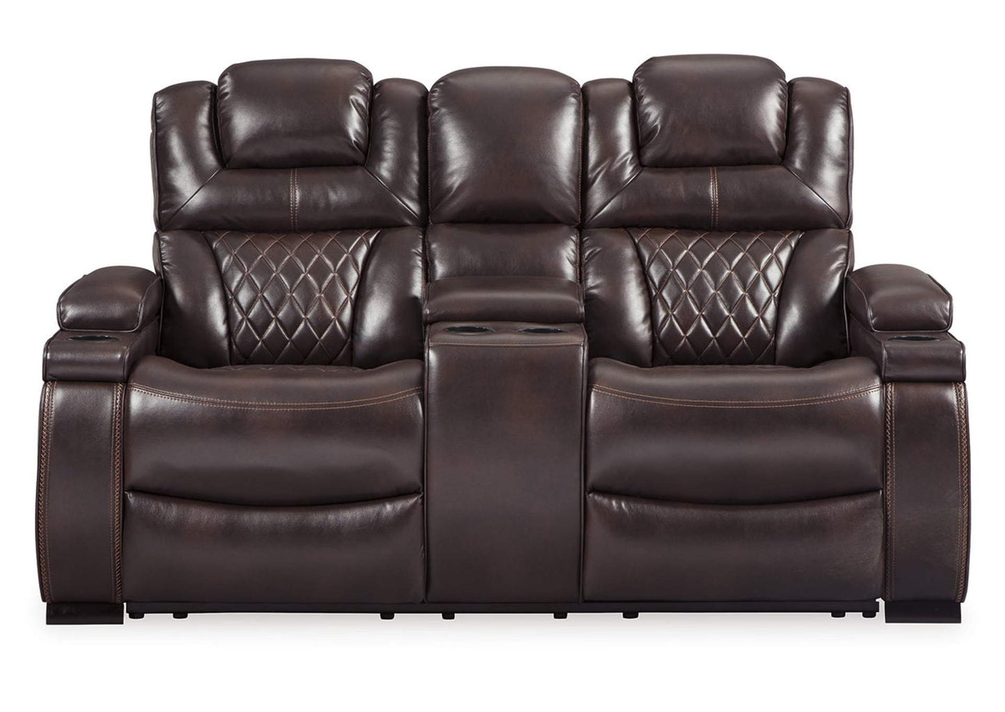 Warnerton Power Reclining Loveseat with Console