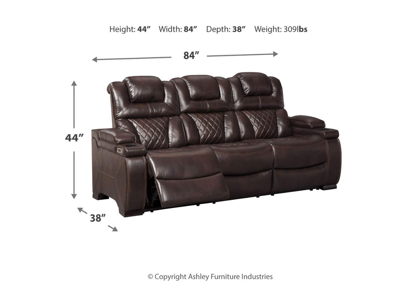 Warnerton Power Sofa and Recliner