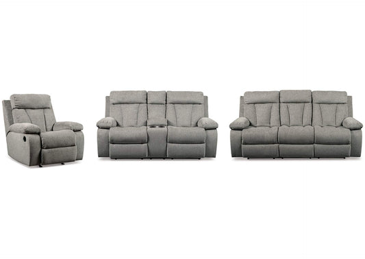 Mitchiner Manual Reclining Sofa, Loveseat and Recliner Set